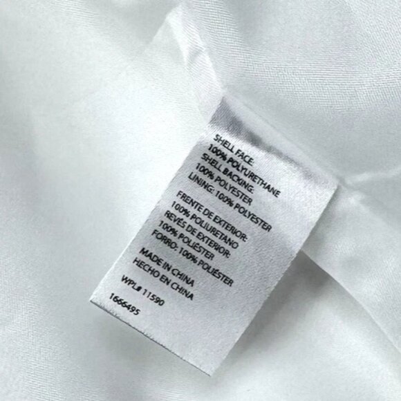 NEW Weatherproof Vintage Rain Slicker Jacket Women's Full Zip Lined White - Picture 9 of 9